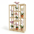 Repisa de madera alta para plantas de 5 niveles, modelo Dallas