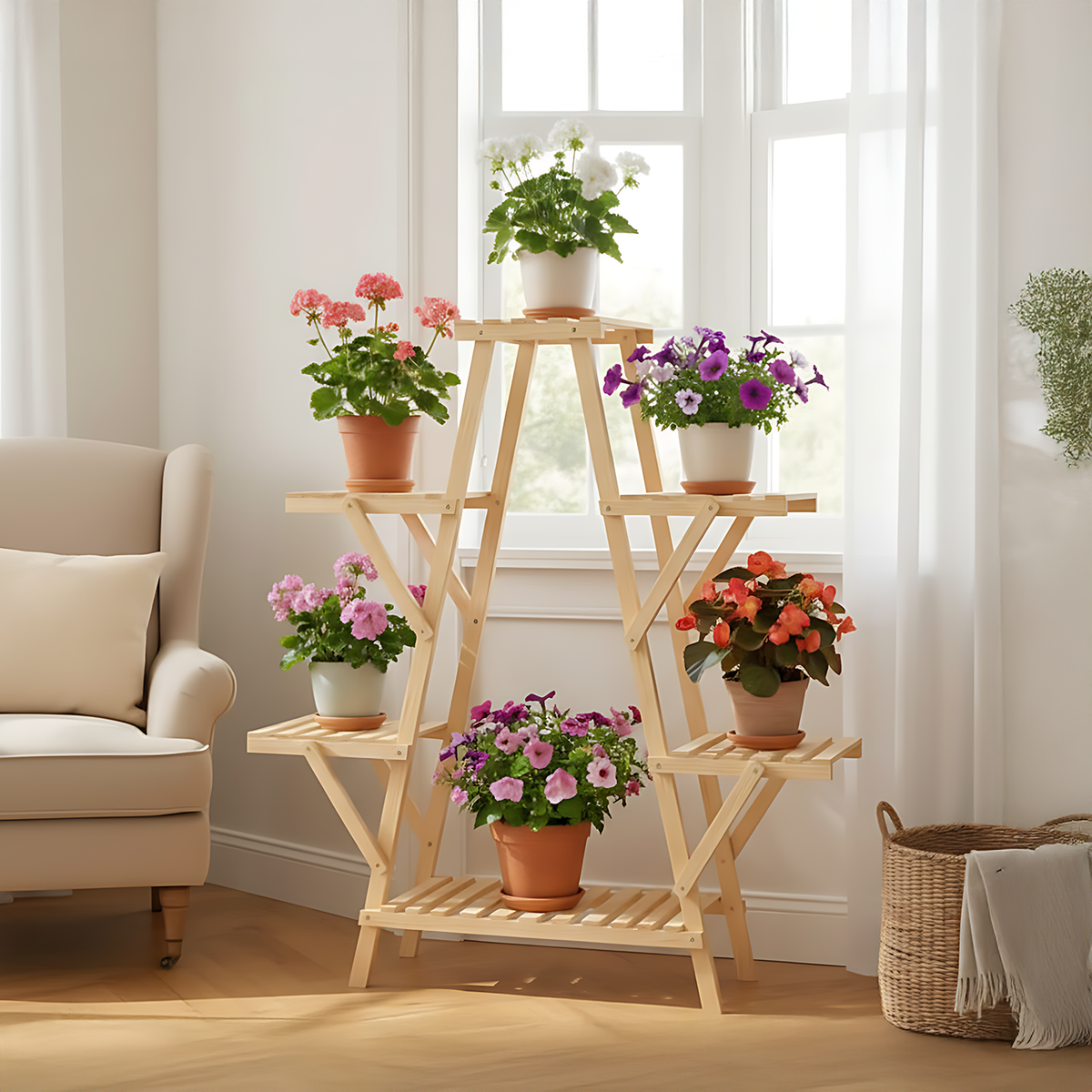 MODELO RÍO - Repisa para Plantas de 4 Niveles