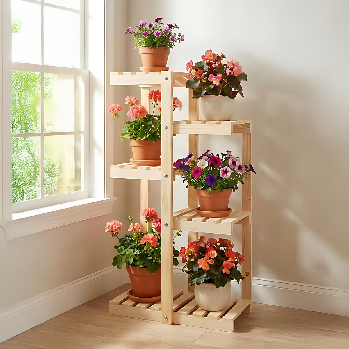 MODELO VIENA - Repisa para Plantas de 4 Niveles