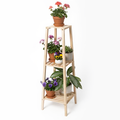 Repisa de madera compacta para plantas, modelo Buenos Aires, ideal para departamentos pequeños