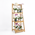 Repisa de madera para plantas de 3 niveles, modelo Venecia, con espacio para 8 a 10 macetas