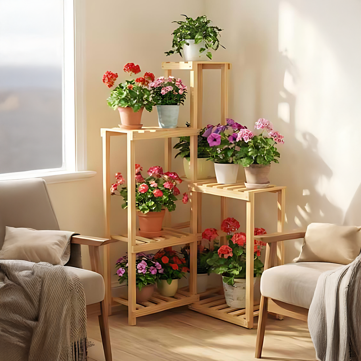MODELO LISBOA - Repisa para Plantas de 6 Niveles