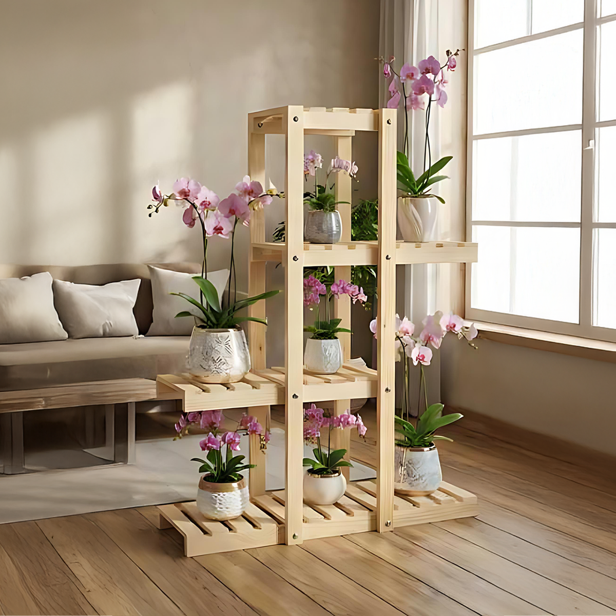 MODELO BERLÍN - Repisa para Plantas de 4 Niveles