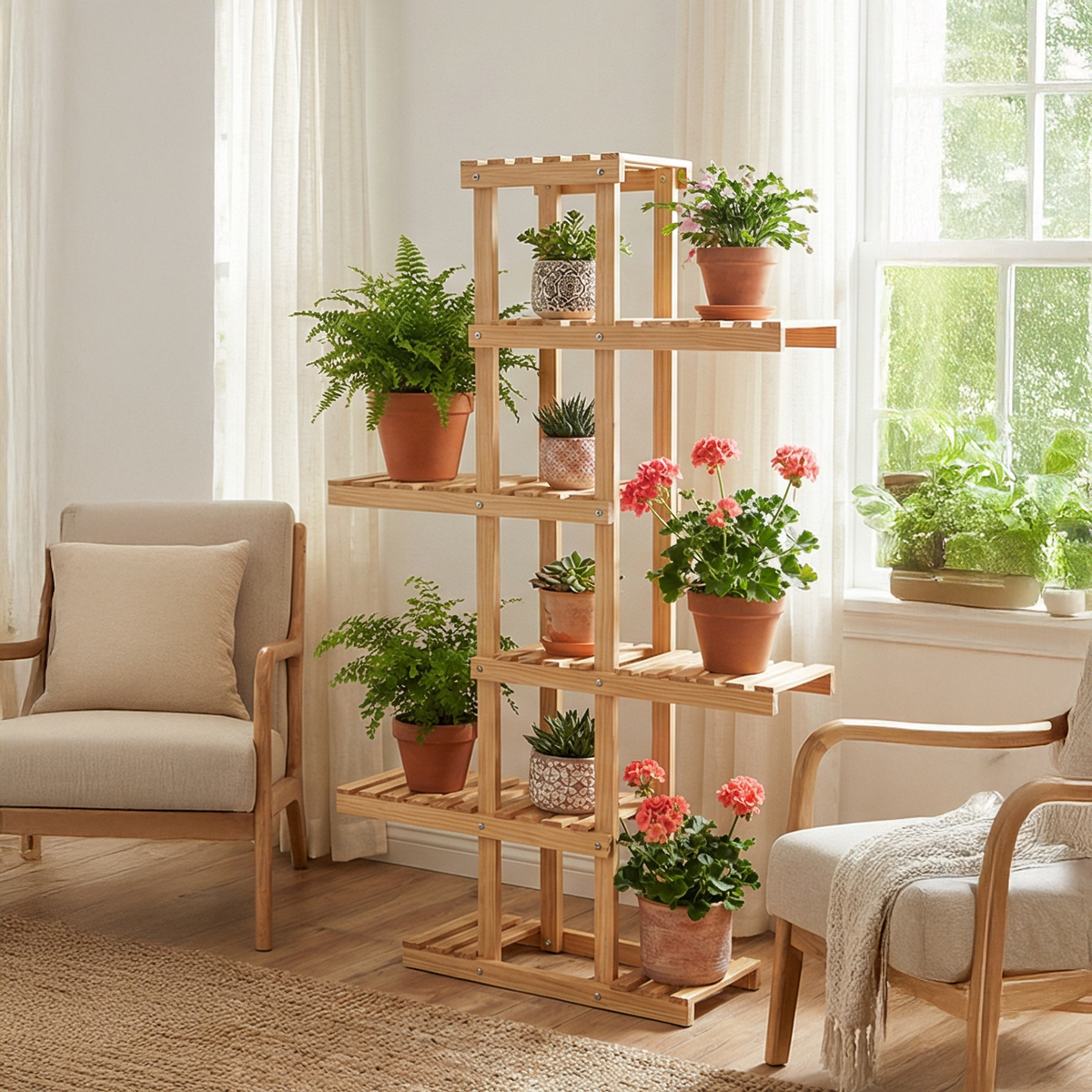 MODELO CHICAGO - Repisa Compacta para Plantas de 4 Niveles