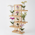 Repisa de madera compacta para plantas de 4 niveles, modelo Chicago