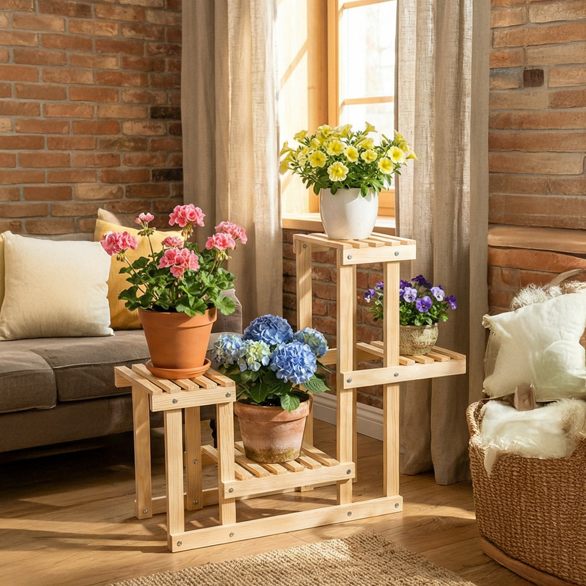 MODELO GÉNOVA - Repisa para Plantas de 4 Niveles