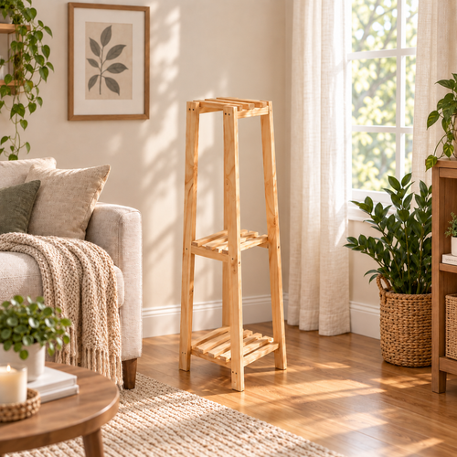 Modelo Buenos Aires – repisa de madera para plantas compacta – imagen 2