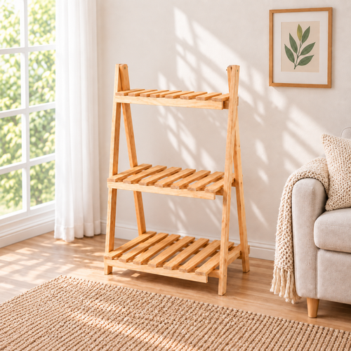 Modelo Amazonas – repisa de madera para plantas 3 niveles – imagen 2